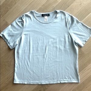Jones New York Blue Boxy Short Sleeve T-Shirt